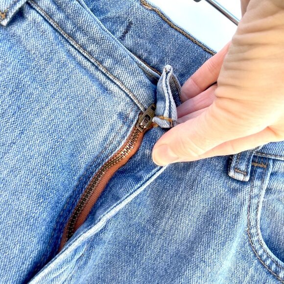 Wrangler Straight Leg Husky Size 12 Denim Jeans with Adjustable Waist - Picture 10 of 12